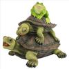 Design Toscano Along for the Ride, Frog and Turtles Spitter Piped Statue QM2854700